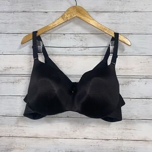 Black Cacique Lightly Lined Balconette Bra